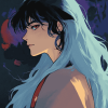 Side Profile of Naraku Anime Diamond Painting