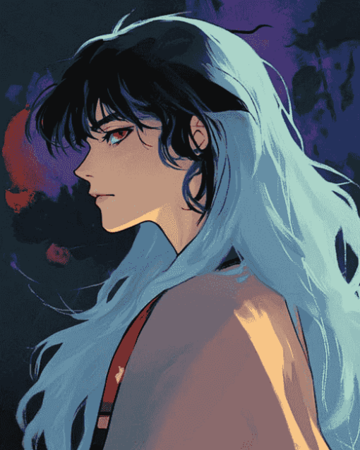 Side Profile of Naraku Anime Diamond Painting