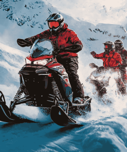 Ski Doo Snowmobiles Adventure Diamond Painting