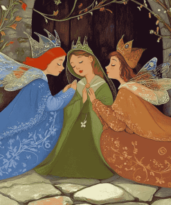 Sleeping Beauty Fairy Diamond Painting