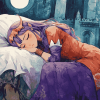 Sleepy Princess Anime Diamond Painting