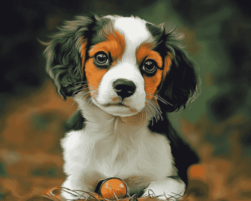 Small Dog Puppy Diamond Painting