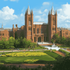 Smithsonian Castle Architectural Diamond Painting