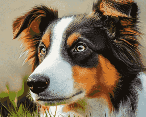 Smooth Collie Puppies Diamond Painting