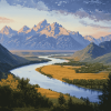 Snake River Scenic View Diamond Painting