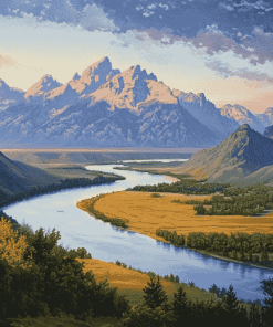 Snake River Scenic View Diamond Painting