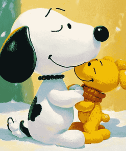 Snoopy and Woodstock Cartoon Diamond Painting