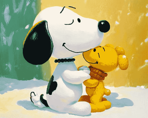 Snoopy and Woodstock Cartoon Diamond Painting