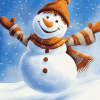 Snowman Cartoon Magic Diamond Painting