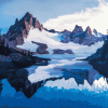 Snowy Mountain Wonderland Diamond Painting