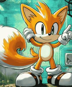 Sonic Miles Tails Prower Animation Diamond Painting