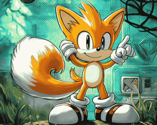 Sonic Miles Tails Prower Animation Diamond Painting