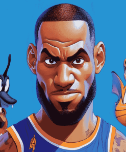 Space Jam Animation Characters Diamond Painting