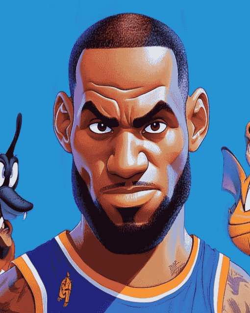 Space Jam Animation Characters Diamond Painting