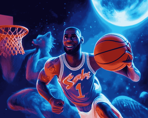 Space Jam Cartoon Diamond Painting