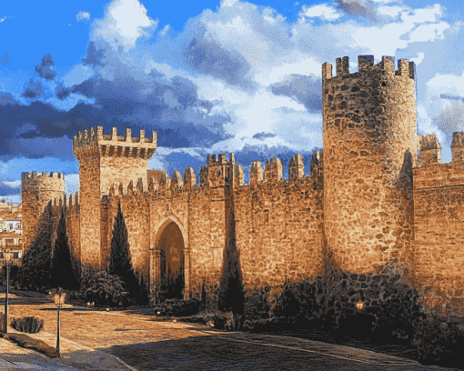 Spain Muralla De Vila Fortress Diamond Painting