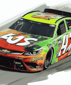 Speedy Kyle Busch Cars Diamond Painting