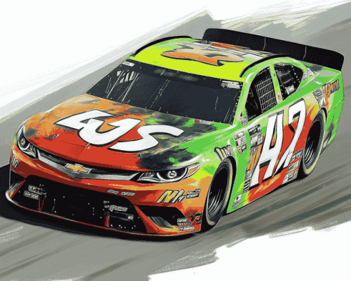 Speedy Kyle Busch Cars Diamond Painting