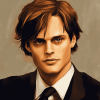 Spencer Reid Cartoons Diamond Painting