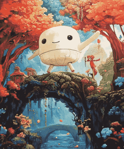 Spirited Kodama Fantasy Diamond Painting