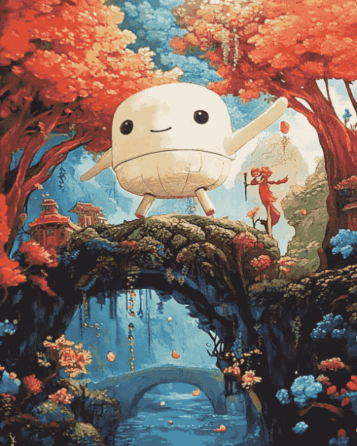 Spirited Kodama Fantasy Diamond Painting