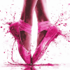 Splash Pink Ballet Shoe Diamond Painting