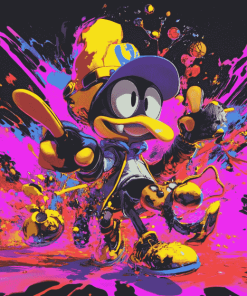 Splat Colorful Animation Diamond Painting