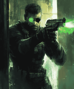 Splinter Cell Sam Fisher Action Diamond Painting