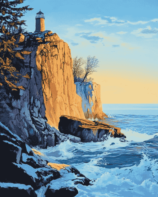 Split Rock Lighthouse Diamond Painting