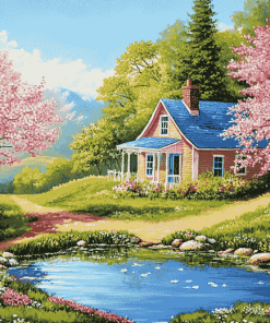 Spring Country Landscapes Diamond Painting