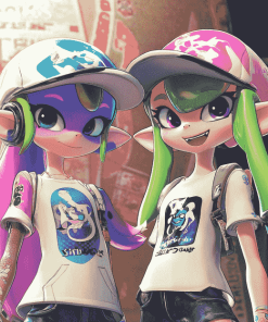 Squid Sisters Animation Diamond Painting