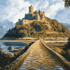 St Michaels Mount Mountain View Diamond Painting