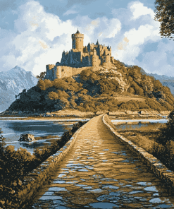 St Michaels Mount Mountain View Diamond Painting