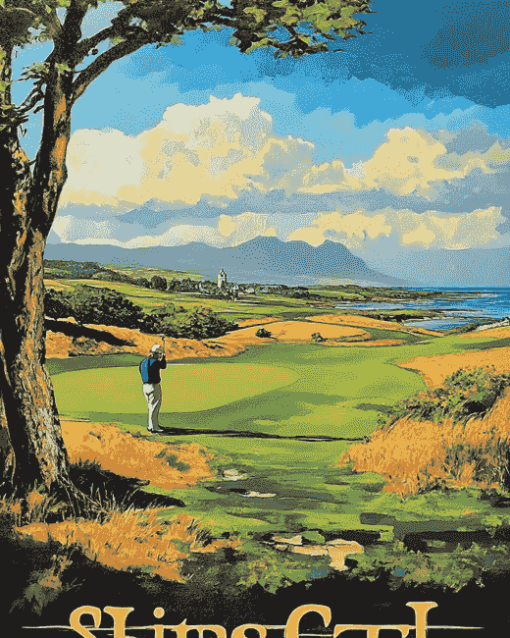 St. Andrews Golf Landscape Diamond Painting