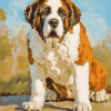 St. Bernard Puppy Diamond Painting