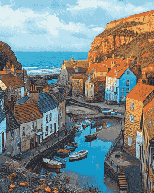 Staithes Sunset Views Diamond Painting