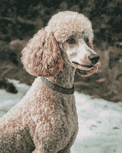 Standard Poodle Puppy Diamond Painting