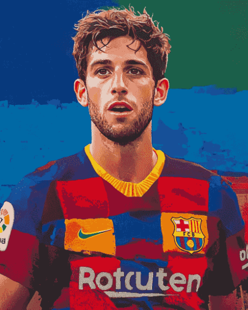 Star Footballer Sergi Roberto Diamond Painting