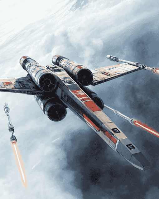 Star Wars X Wing Fighter Diamond Painting