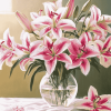 Stargazer Lily Blossoms Diamond Painting