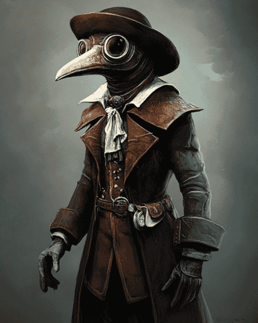 Steampunk Fantasy Plague Doctor Diamond Painting