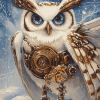 Steampunk Owl Art Diamond Painting