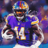 Stefon Diggs Football Diamond Painting