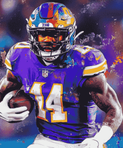 Stefon Diggs Football Diamond Painting