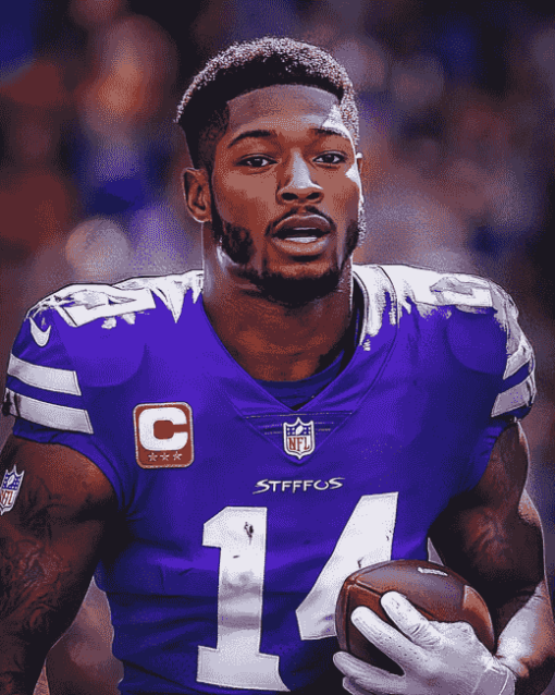 Stefon Diggs Football Star Diamond Painting