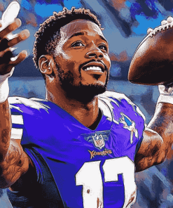 Stefon Diggs Sports Icon Diamond Painting