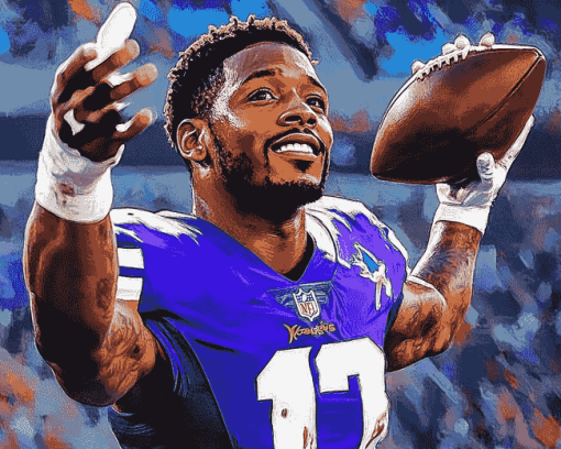 Stefon Diggs Sports Icon Diamond Painting