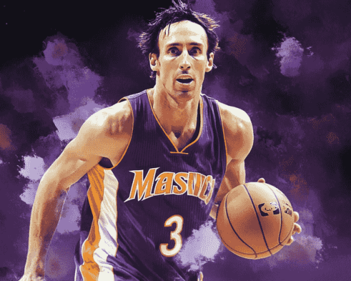 Steve Nash Sports Icon Diamond Painting