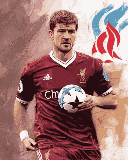 Steven Gerrard Aston Villa Legend Diamond Painting