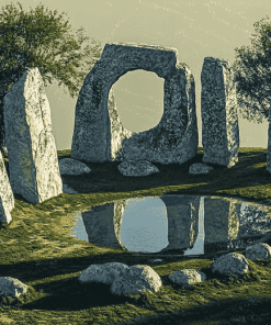 Stone Circle Landscape Diamond Painting